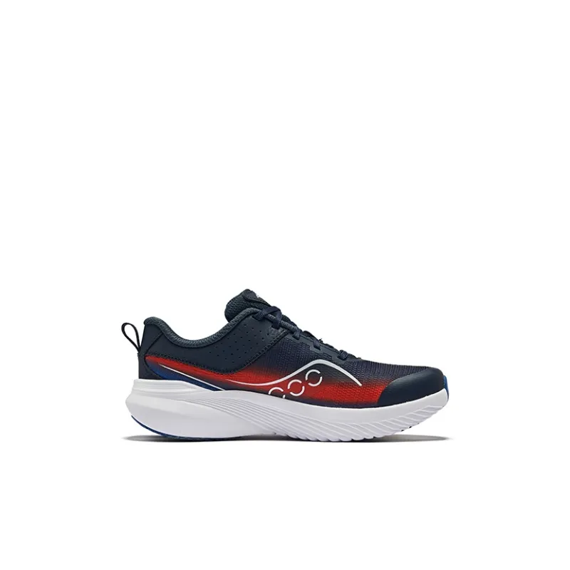 saucony Kinvara 14 Big Kid 'Navy Red'-1