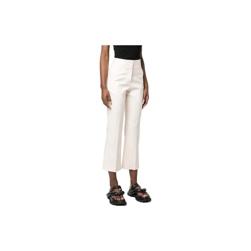 MSGM High Waisted Cropped Trousers-3