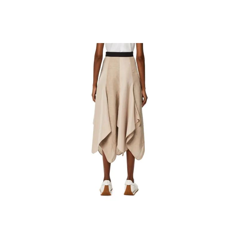 LOEWE Casual Long Skirt Women's Khaki-2