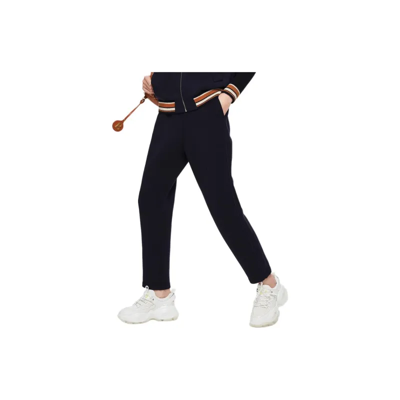 XII BASKET Casual Pants Women's Navy Blue-1