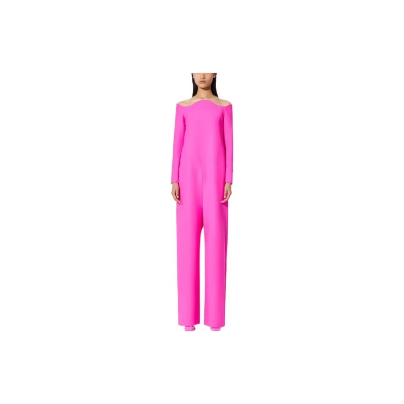 Valentino FW22 Jumpsuit Women's Rose Red-1