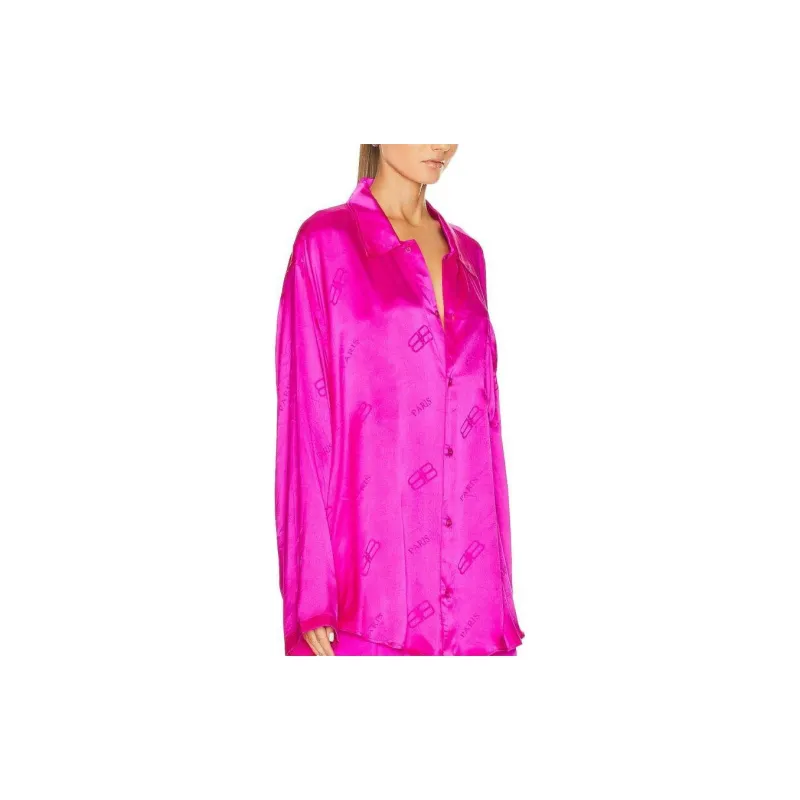 Balenciaga Collared Button Up Shirt-3