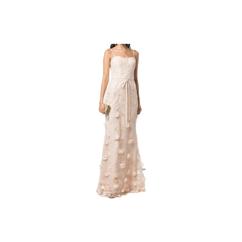 MARCHESA NOTTE Slip Dresses Women's Beige-1