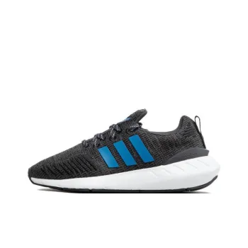 Adidas Swift Run 22 Cushioning, Wear Resistant Low Top Kids' Running Shoes Gray/Blue Teenagers