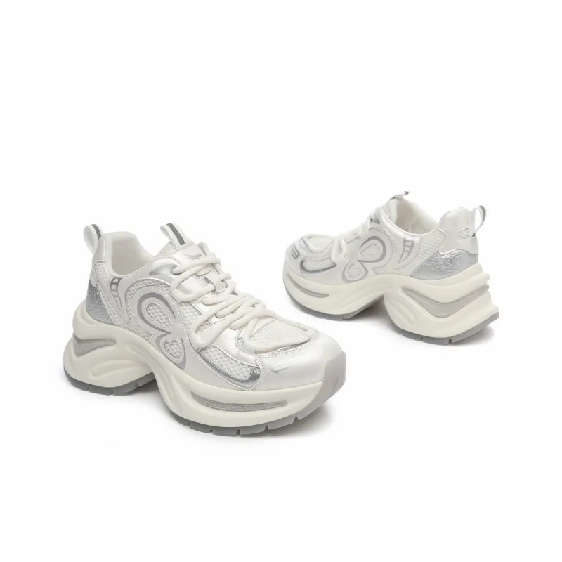 RED DRAGONFLY Platform Chunky Sneakers Height Increasing Lightweight Breathable Trendy Sports & Casual Shoes Women's-12