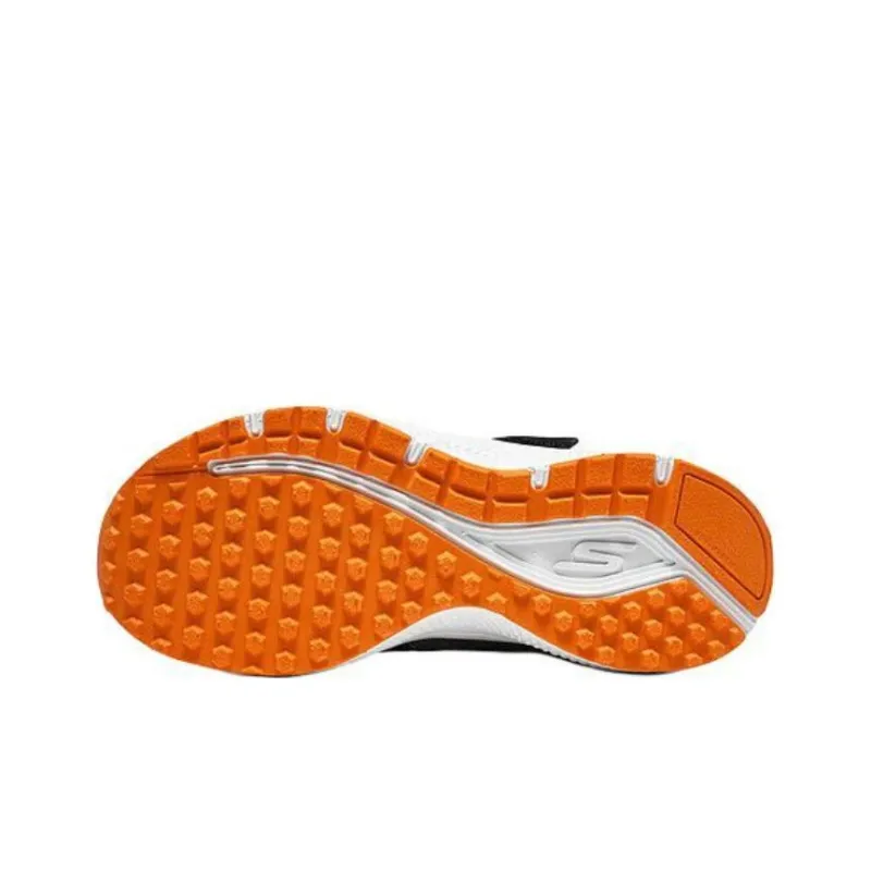 Skechers Slip Resistant Shock Absorbers Low Top Kids' Running Shoes Black Orange Teenagers-4