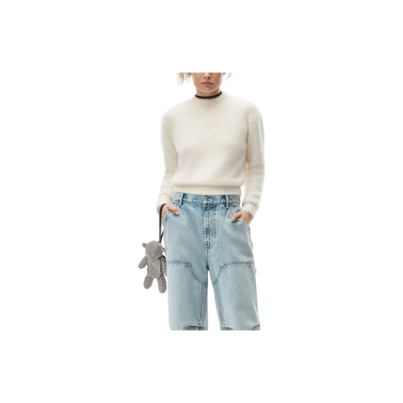 Alexander Wang FW21 Slim Fit Sweater Women's White-3