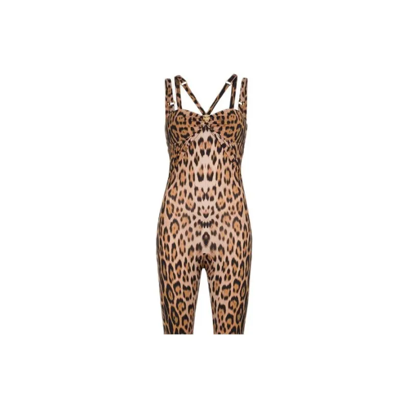 Roberto Cavalli Leopard print Sleeveless Jumpsuit-5