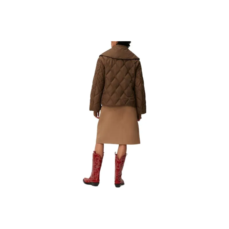 GANNI Jackets Women's Brown-3