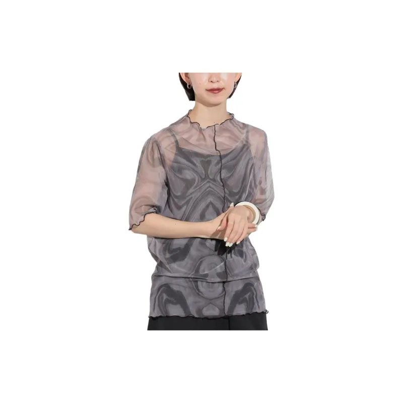 Beams T Shirt Women's Charcoal Gray-4