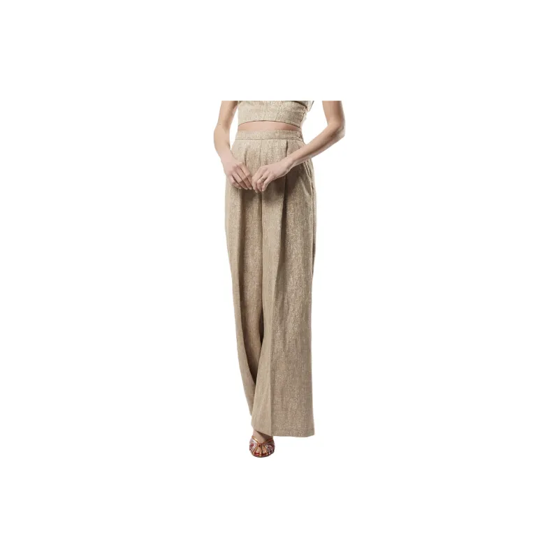 Forte Forte Lurex High waist Palazzo Trousers-4