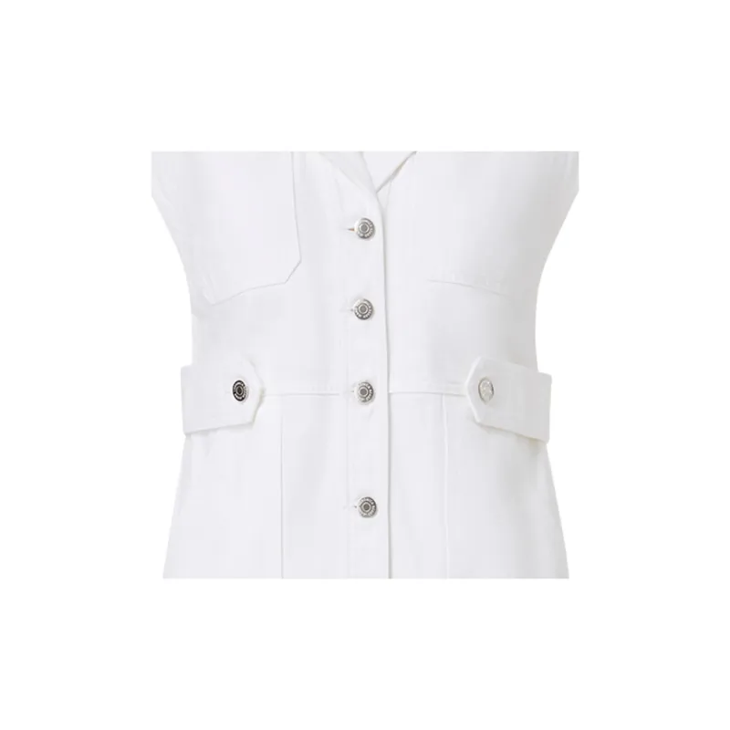 Veronica Beard Jax Notched-collar Cotton Dress-1