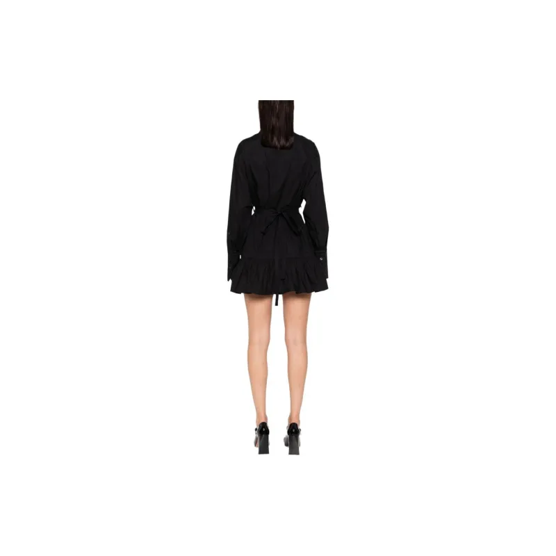 Patou Ruffled Mini Shirtdress-2