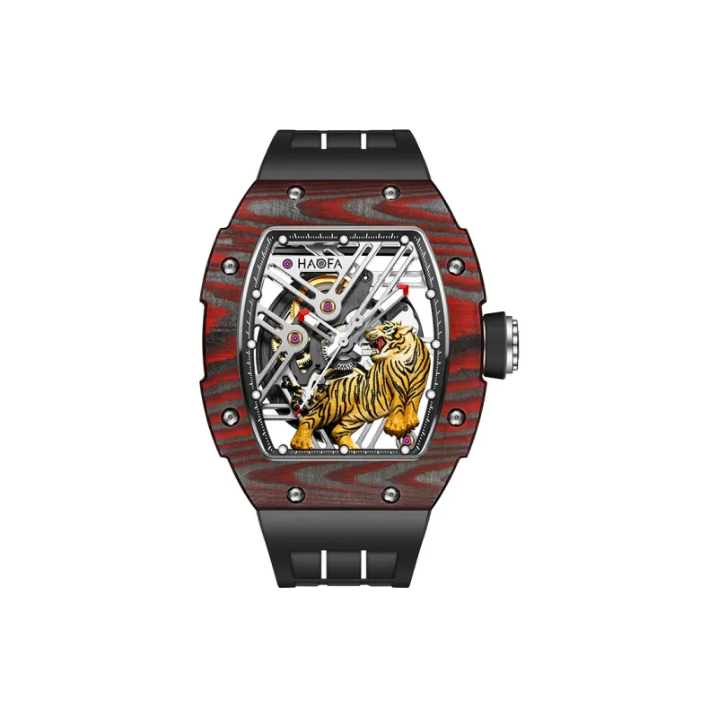 HaofaTourbillon 1973 Automatic Mechanical Movement Watch Men's Watches Cut-Out Dial-6