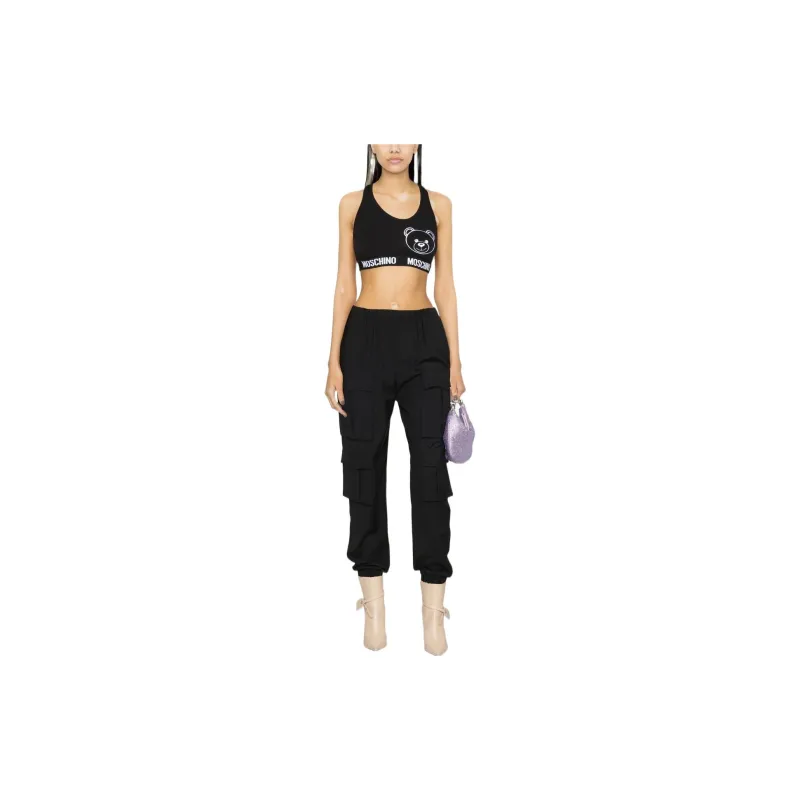 MOSCHINO Sleeveless Sports Shirts Women's Black-1