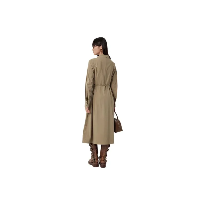 Omont Long Sleeved Dress Women's Moon Gray-2