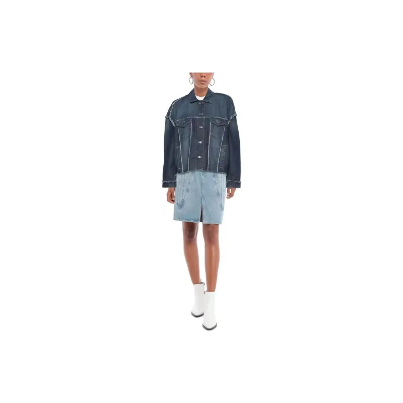EMPORIO ARMANI Denim Jacket Women's Blue-1
