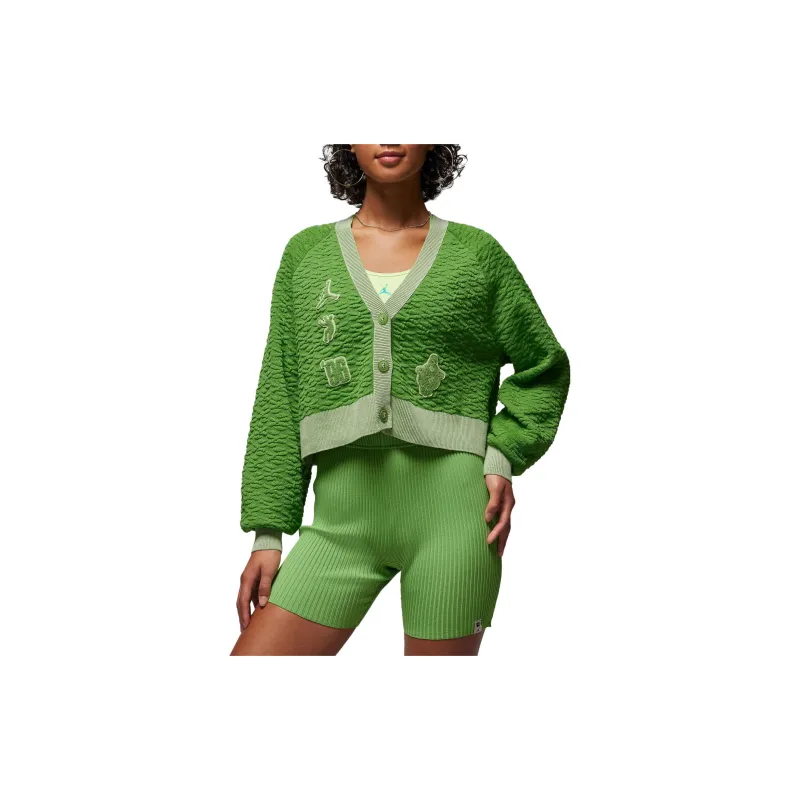 Jordan X Union X Bephies Beauty Supply Women's Cardigan Chlorophyll/Lime Ice-3