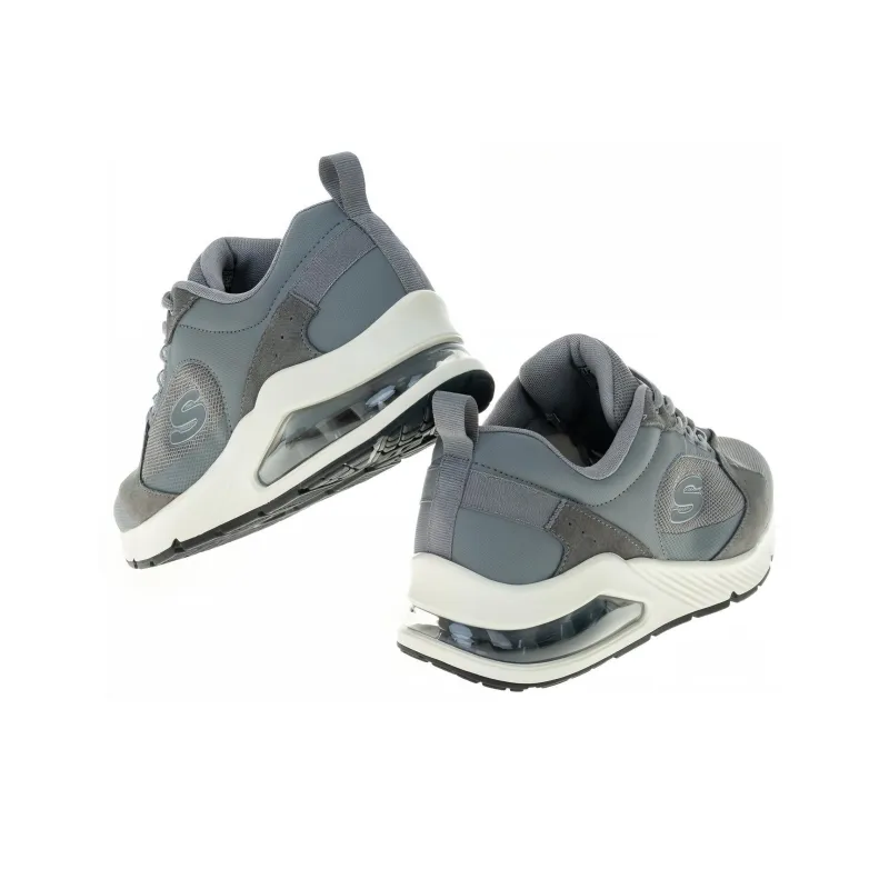 Skechers Anti Slip Wear Resistant Low Top Abrasion Resistant Sports Men's Gray-3