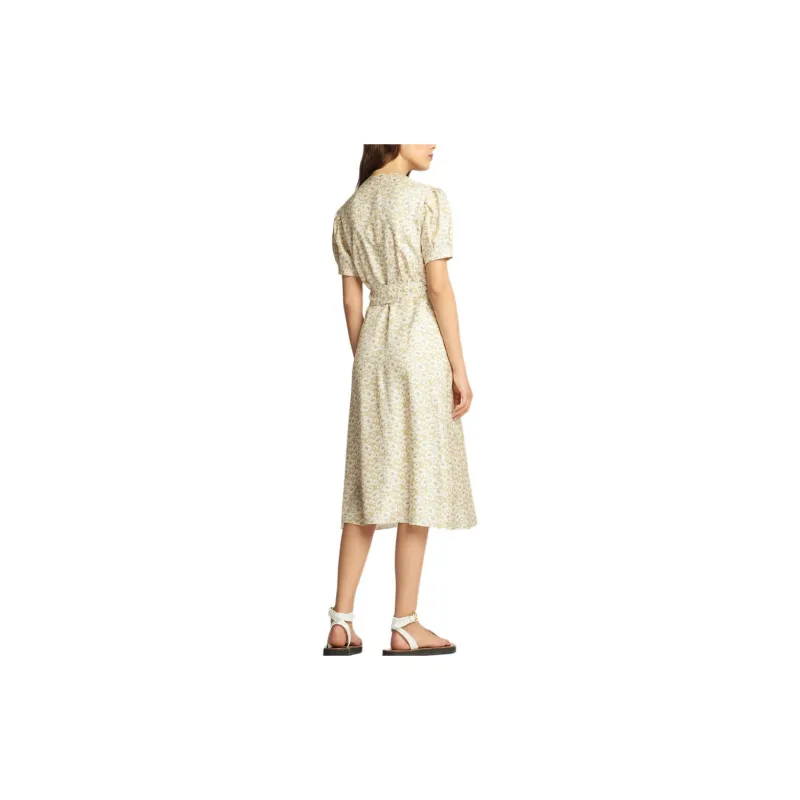 CARVEN Short-Sleeved Dresses Women's Light Yellow-1