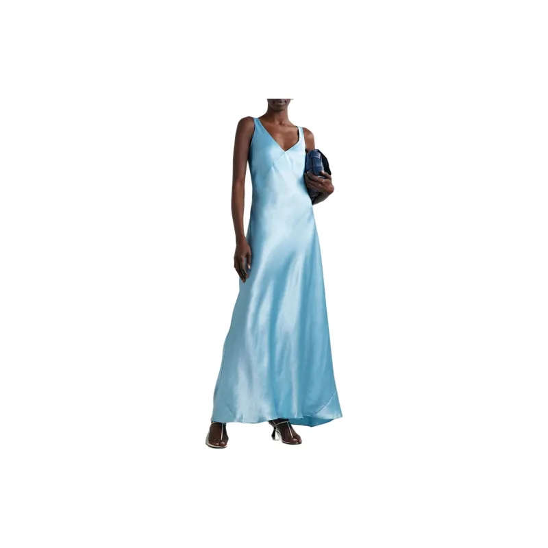VINCE Slip Dresses Women's Blue-2