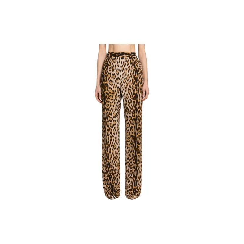 Roberto Cavalli Leopard print Straight leg Trousers-2