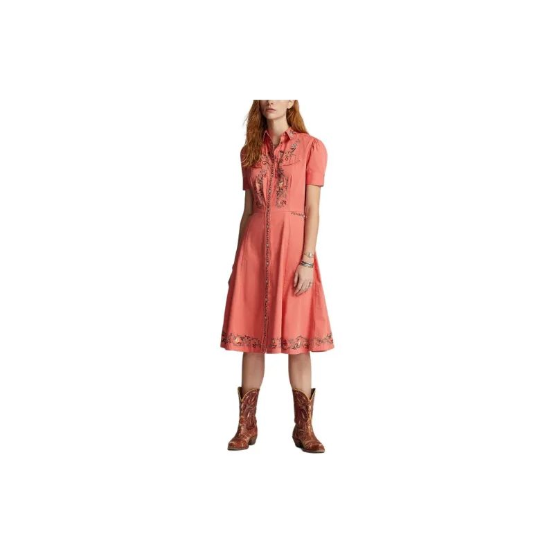 Polo Ralph Lauren Floral embroidery Shirtdress-3