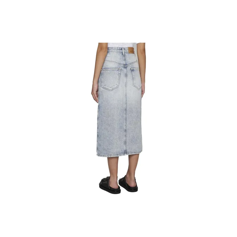 ISABEL MARANT Buttoned Midi Skirt-3