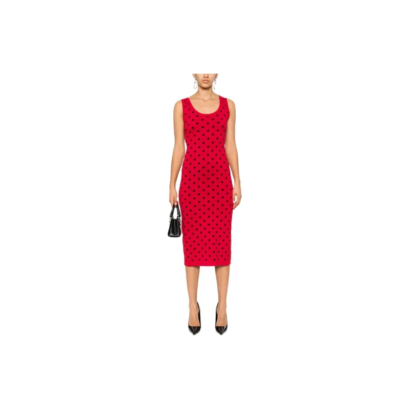 MOSCHINO Slip Dresses Women's Crimson-1