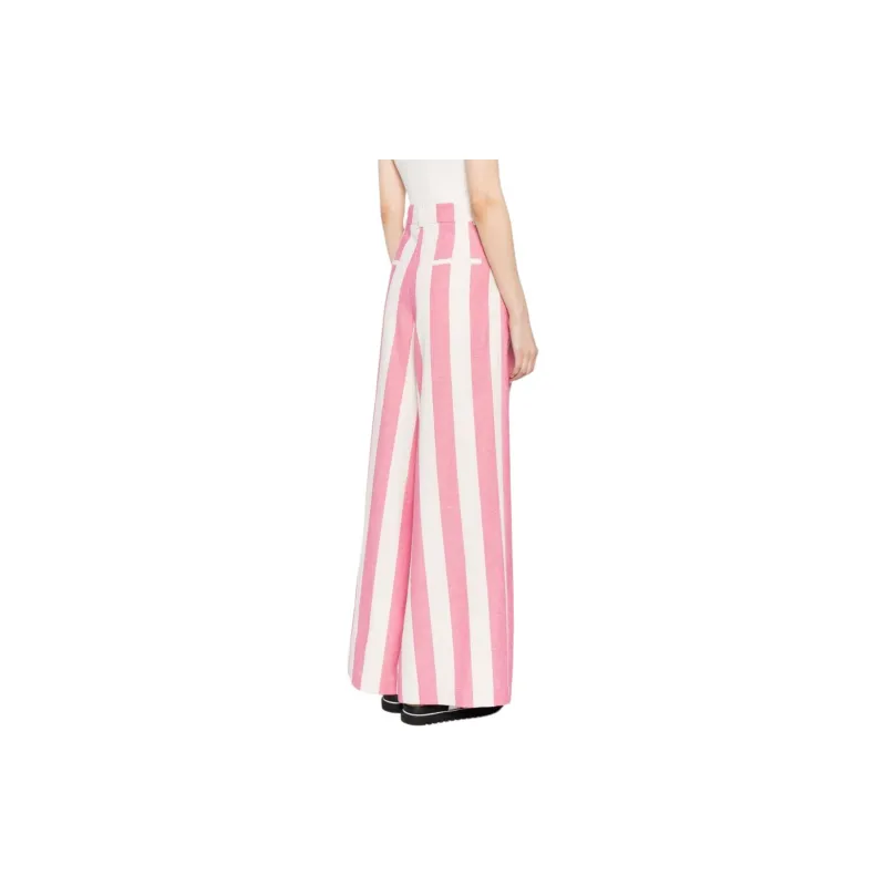Mira Mikati Candy-stripe Cotton Palazzo Pants-2