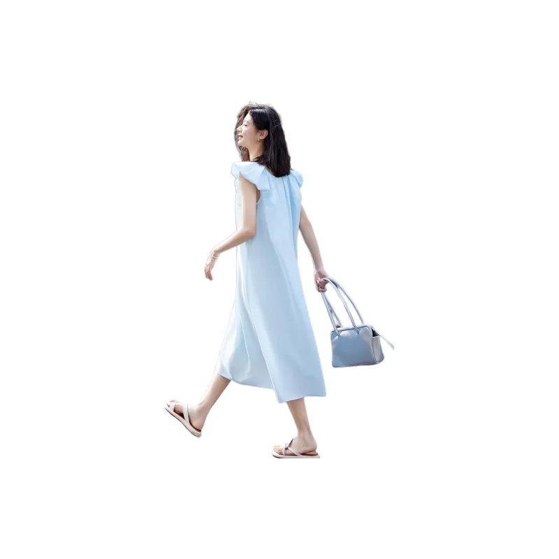Demana Sleeveless Dress Women's Sky Blue-2