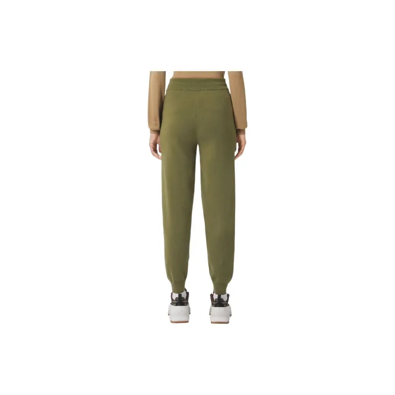 Burberry Monogram Motif Wool Cashmere Blend Jogging Pants Green-2