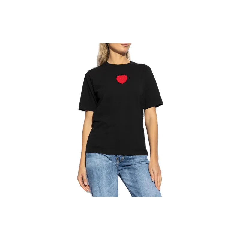 DSQUARED 2 Velvet Heart Easy Fit T Shirt-3