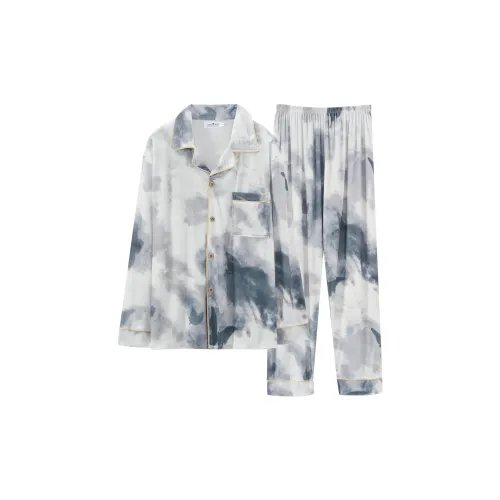 Ta Yan Winter Pajama Set Men's Blue
