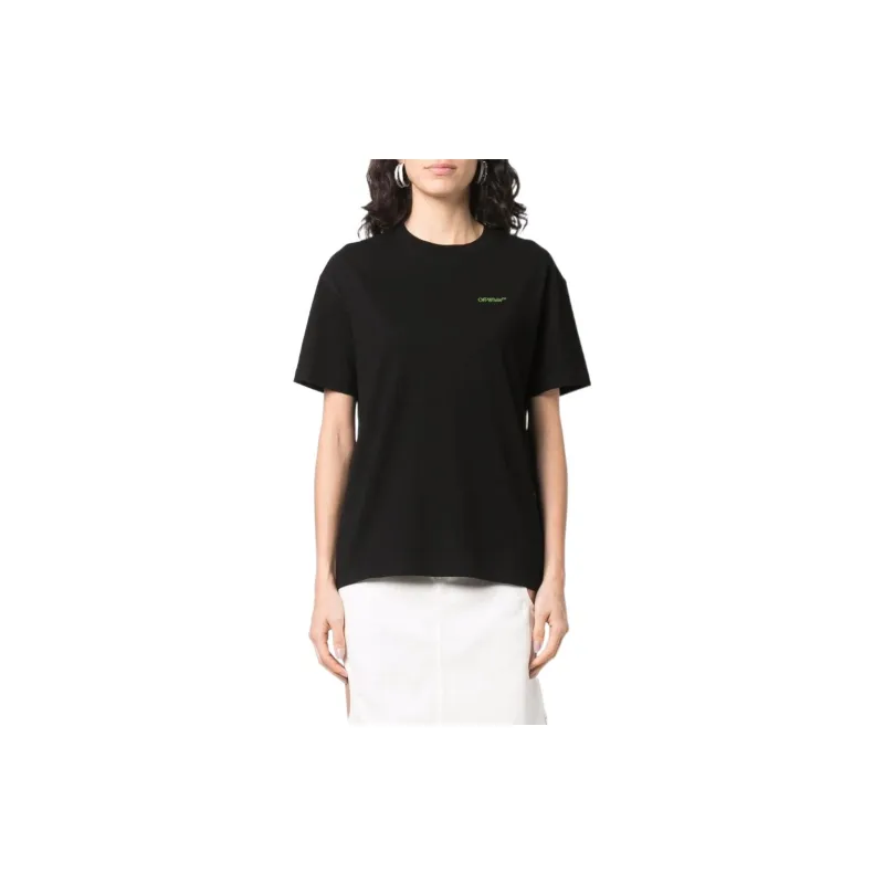 OFF WHITE Women'ss Gradient Arrows Print T Shirt Black/Blue/Green-1