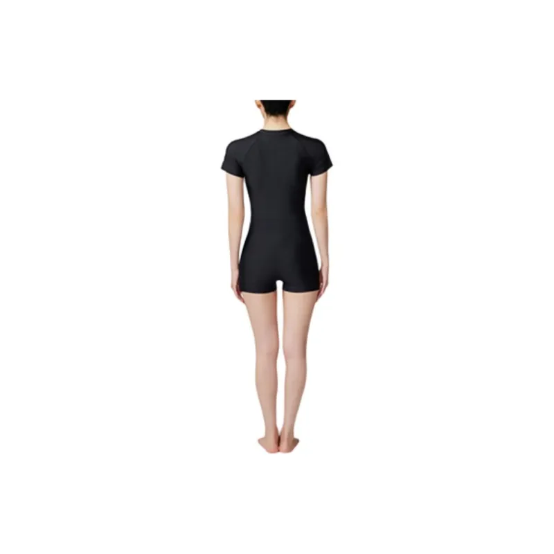 Anta One piece Swimsuit Women's Black/Pure White-4