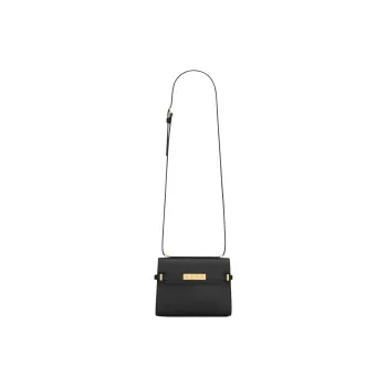 SAINT LAURENT SOLFERINO Cow Leather Shoulder Bag, Crossbody Bag Mini Women's Black