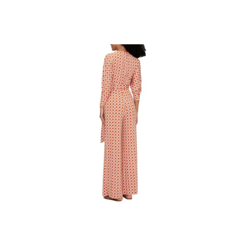 DVF Diane Von Furstenberg SS24 Jumpsuit Women's Honey Orange-2