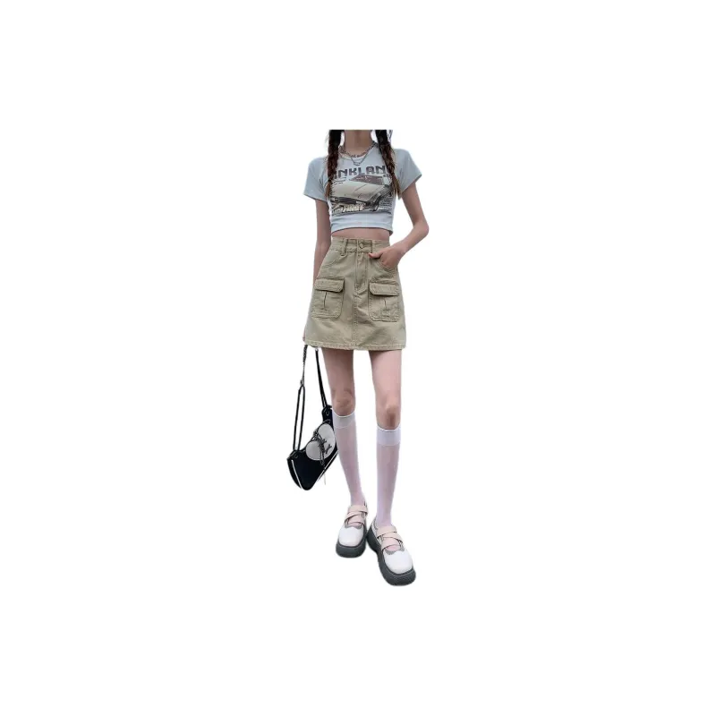 Kazakhstan Denim Short Skirts Women's-3
