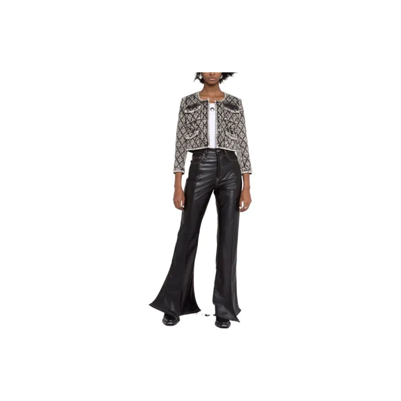 DIESEL Contrast-stitching Cropped Jacket-1