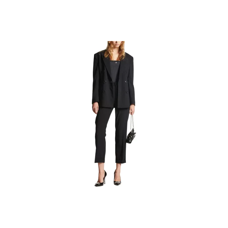 DSQUARED 2 High waisted Cotton Straight leg Trousers-2