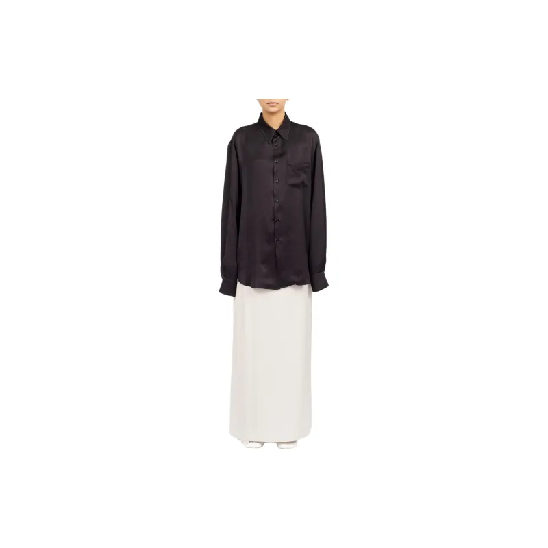 MM6 Maison Margiela Lining Look Two-way Slit-back Shirt-1