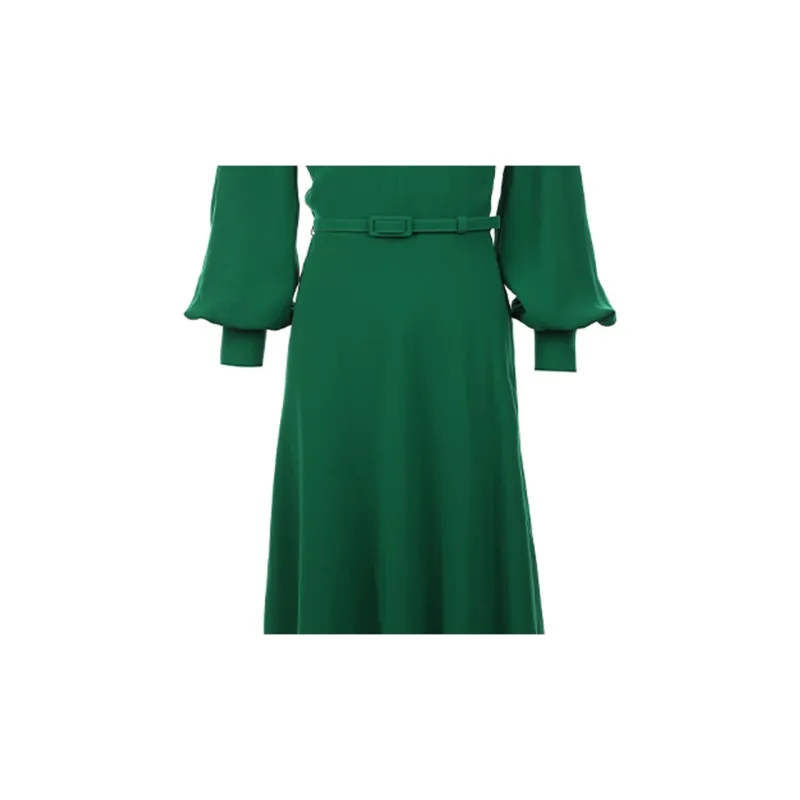 MaxMara Long Sleeved Dress Women's Green-4