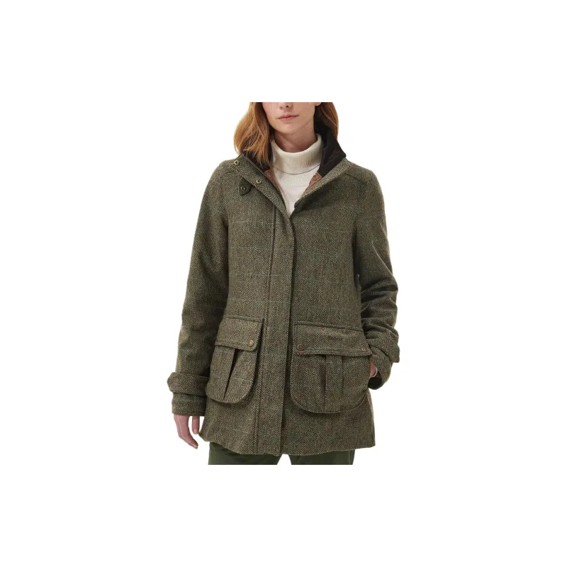 BARBOUR Fairfield Wool Jacket Jackets Coats Women's Green-2