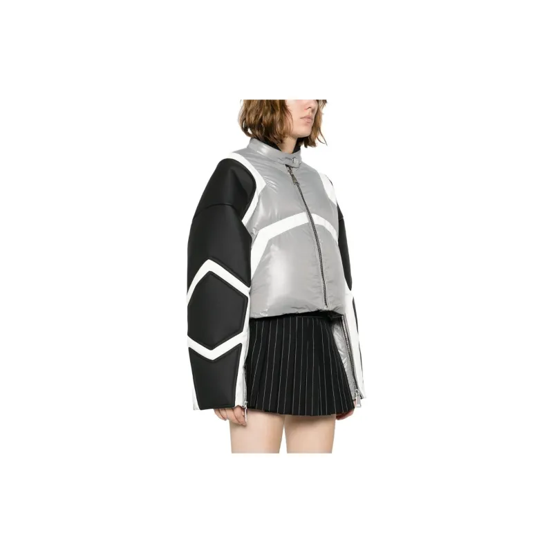 KHRISJOY Khris Crop Biker Puffer Jacket-4