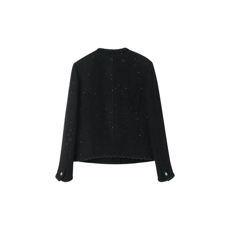 3COLOUR Coats Women's Classic Black-1