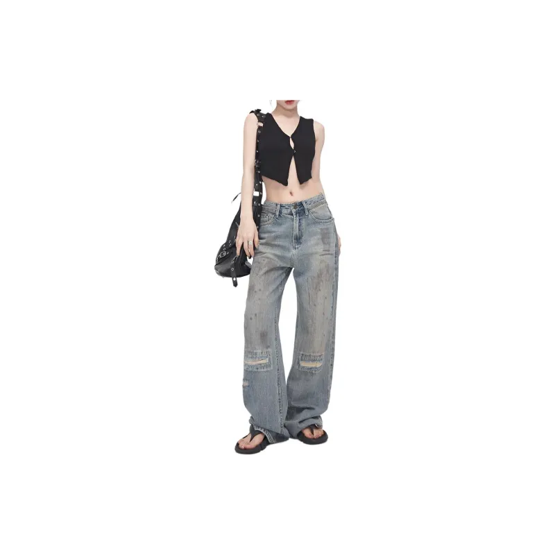 ZNZX Jeans Women's Graffiti Party-1