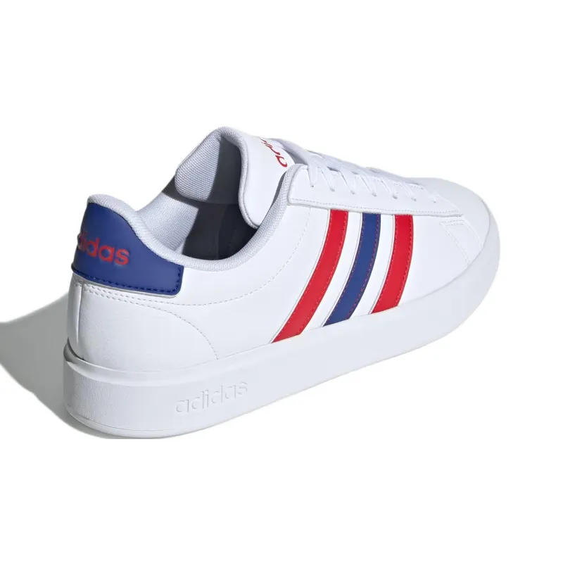 Adidas Grand Court 2.0 Cloud White Semi Lucid Blue Better Scarlet-3