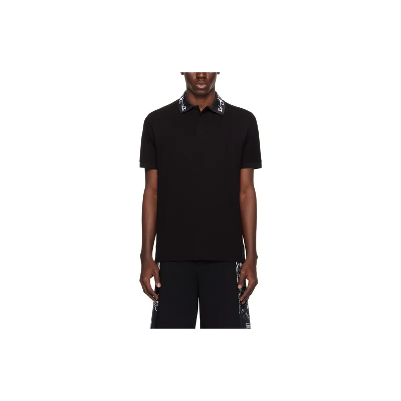 VERSACE JEANS COUTURE SS24 Polo Shirt Men's Black-3