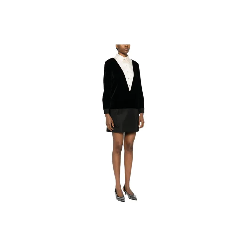 GUCCI Long-Sleeved Dresses Women's Black-3